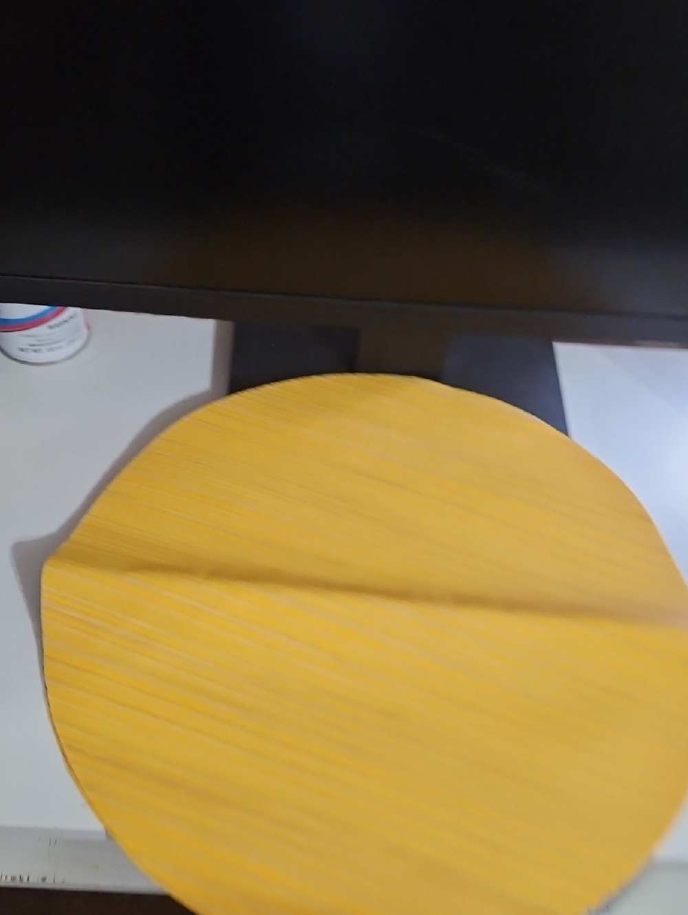 🖤 Yellow Round Placemats Set of 4 - Bright Dining Table Mats - Picture 3 of 3